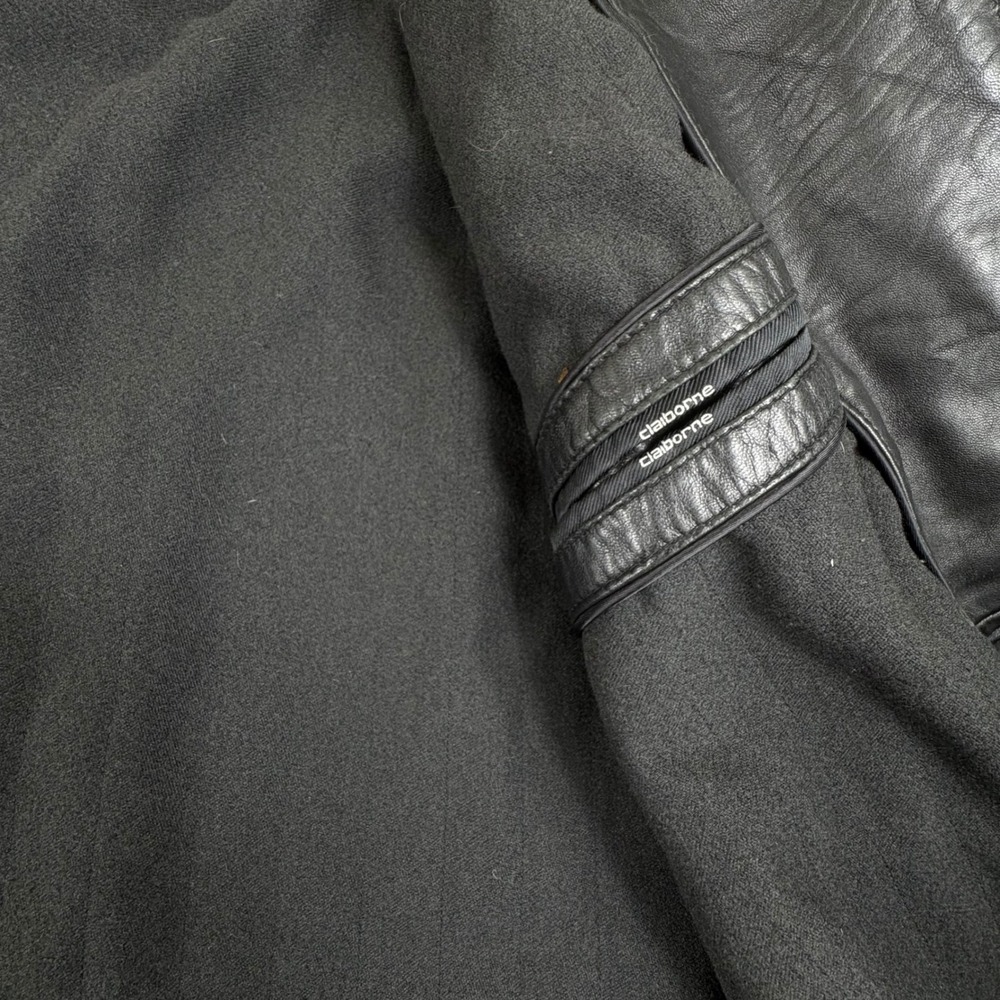 Vintage Lambskin Leather Jacket Mens 2XL Black Full Zip Minimalist - Picture 12 of 16